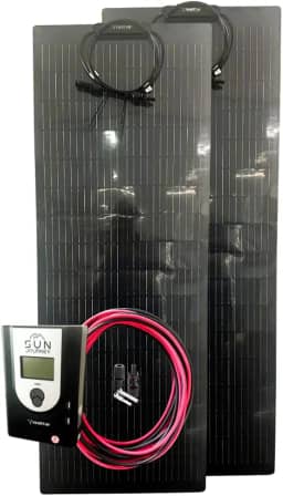 KIT PLACA SOLAR PARA MOTORHOME E CAMINHÃO 12/24V - RESFRIAR