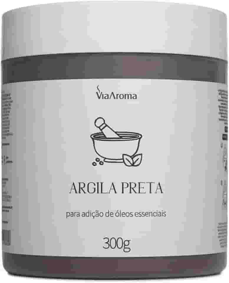 Argila Preta - Possui Ação Detox e Revitalizante| Indicado Para Todos Tipos De Pele 300g - Via Aroma