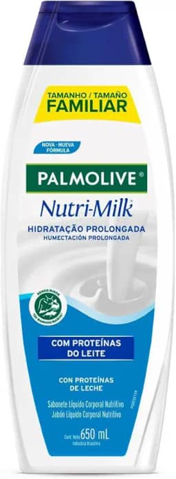 Palmolive Sabonete Líquido Para Corpo Nutri-Milk Hidratação Prolongada 650Ml