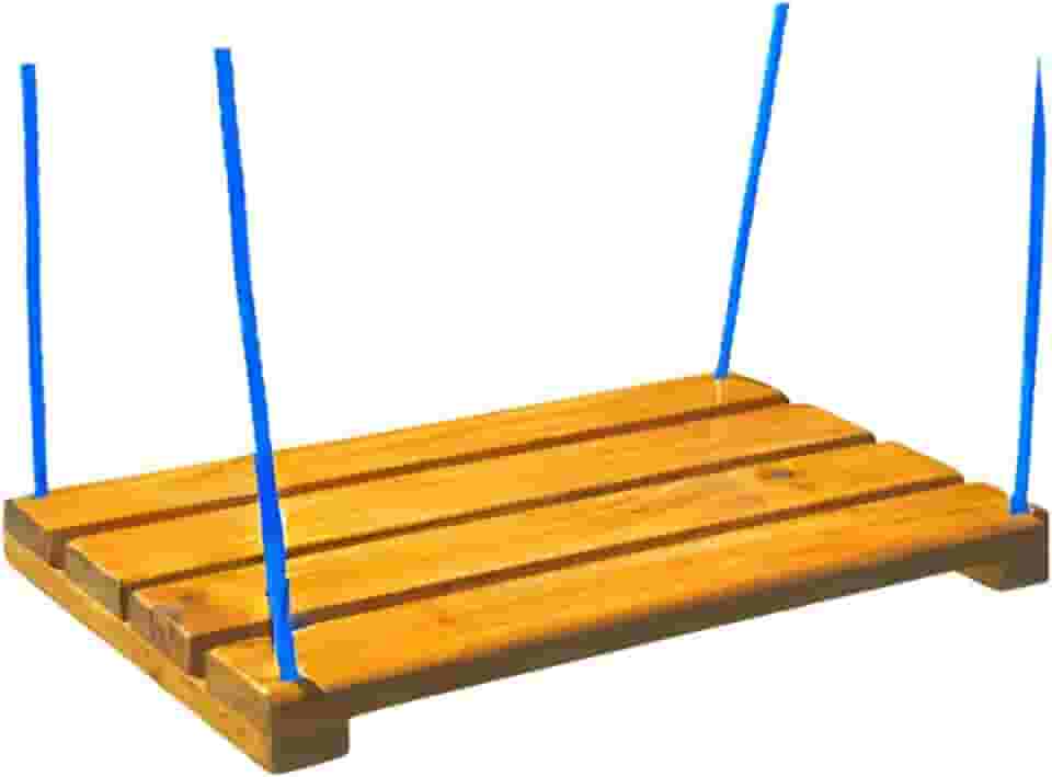 Balanço de Madeira Infantil e Adulto, Grande, Certificado Pelo Inmetro, Ideal para Adultos e Crianças Maiores de 3 Anos