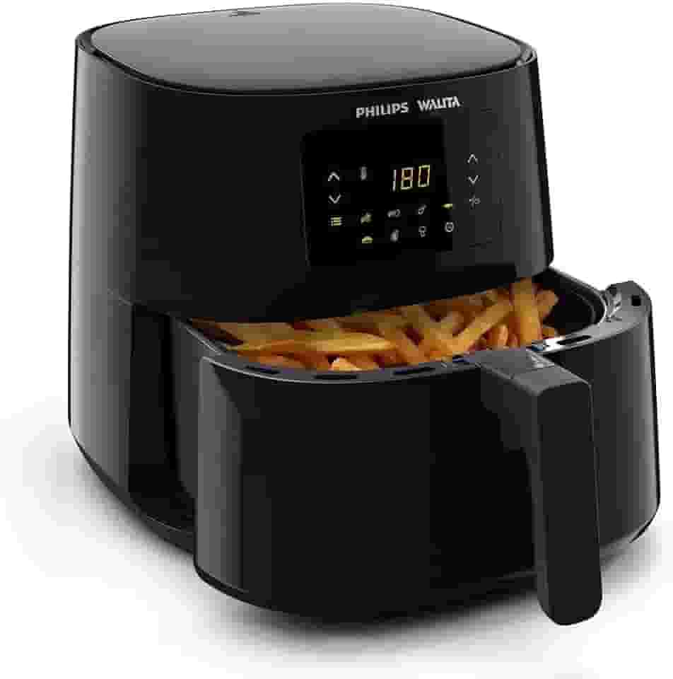 Philips Walita Preta Fritadeira Airfryer Essential XL Digital, 6.2L de capacidade, Garantia internacional de dois anos, 110V, 2000W (RI9270/90)