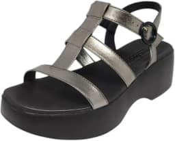 Sandália Feminina Plataforma Média Conforto Clássica Moleca