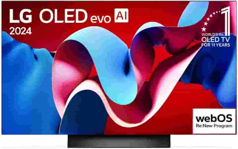Smart TV 4K 48' LG OLED evo Gaming TV OLED48C4 Processador α9 Ger7 AI Painel 144Hz Design Ultra Slim Dolby Vision Dolby Atmos G-Sync FreeSync
