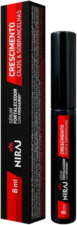Sérum Ativador Crescimento Cilios E Sobrancelhas 8ml Niraj