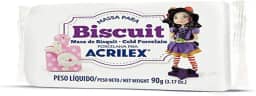 Acrilex - Massa 90G Para Biscuit Branco Acrilex 74900519