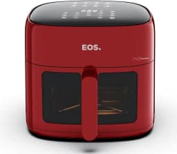 Fritadeira Sem Óleo Air Fryer Eos Chef Gourmet 6.2 Litros Compacta Digital Vermelho Eaf60v 110v