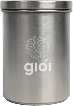 Giói Cafés Especiais - Pote Hermético em Inox, 600ml, Prata, para Café em Grãos ou Moído