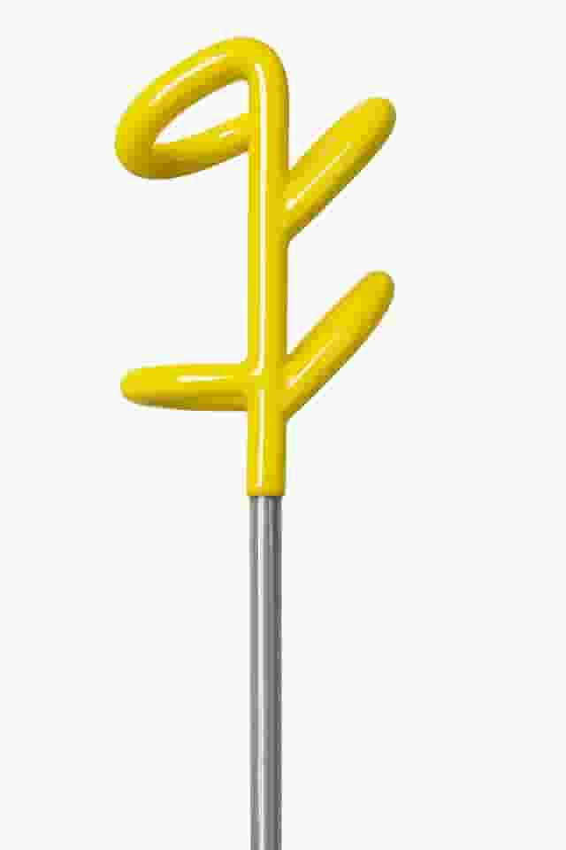 Suporte de Vara de Pesca Emborrachado Deyu 35×10×6 cm – Aço 1020, Antiderrapante, Amarelo, Leve e Portátil para Spin