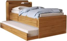 Bicama Solteiro Bibox Com Baú e 2 Gavetas Onix Robel Moveis - CAMARU