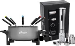 Kit Vinho e Panela Elétrica de Fondue Oster Cinza - 127V
