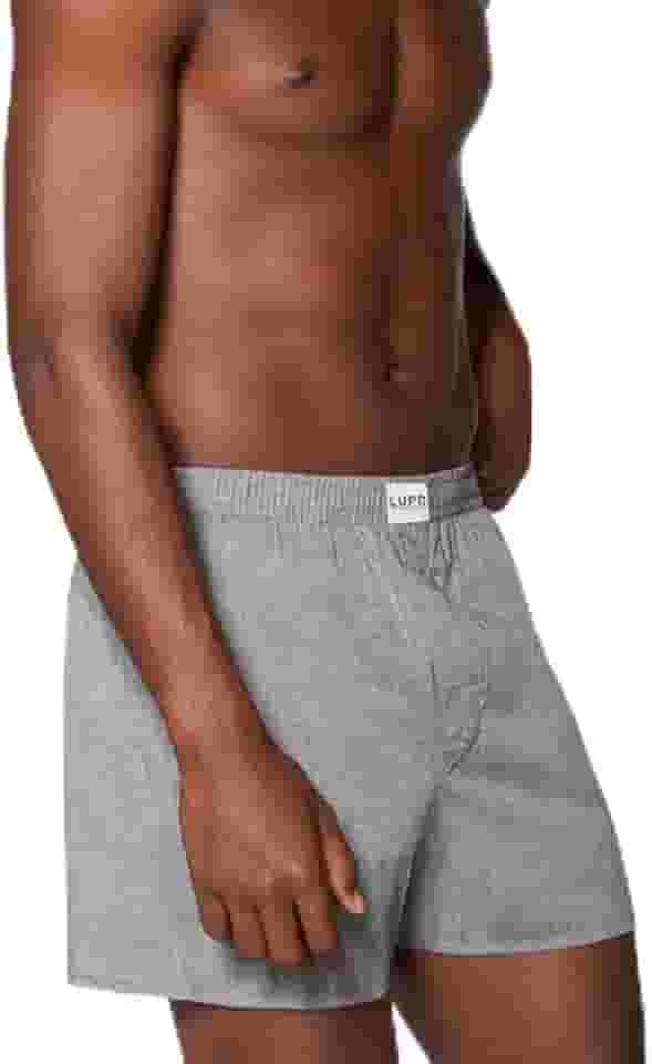 Samba Canção Masculina, 100% Algodão, Tecido Plano, Design Tradicional com Cós Elástico