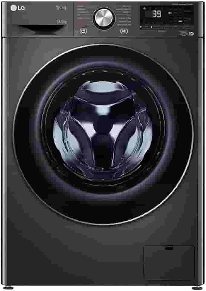Lava e Seca Smart LG VC2 CV9014BC2 14Kg Aço Escovado Preto com Inteligência Artificial AIDD 127V