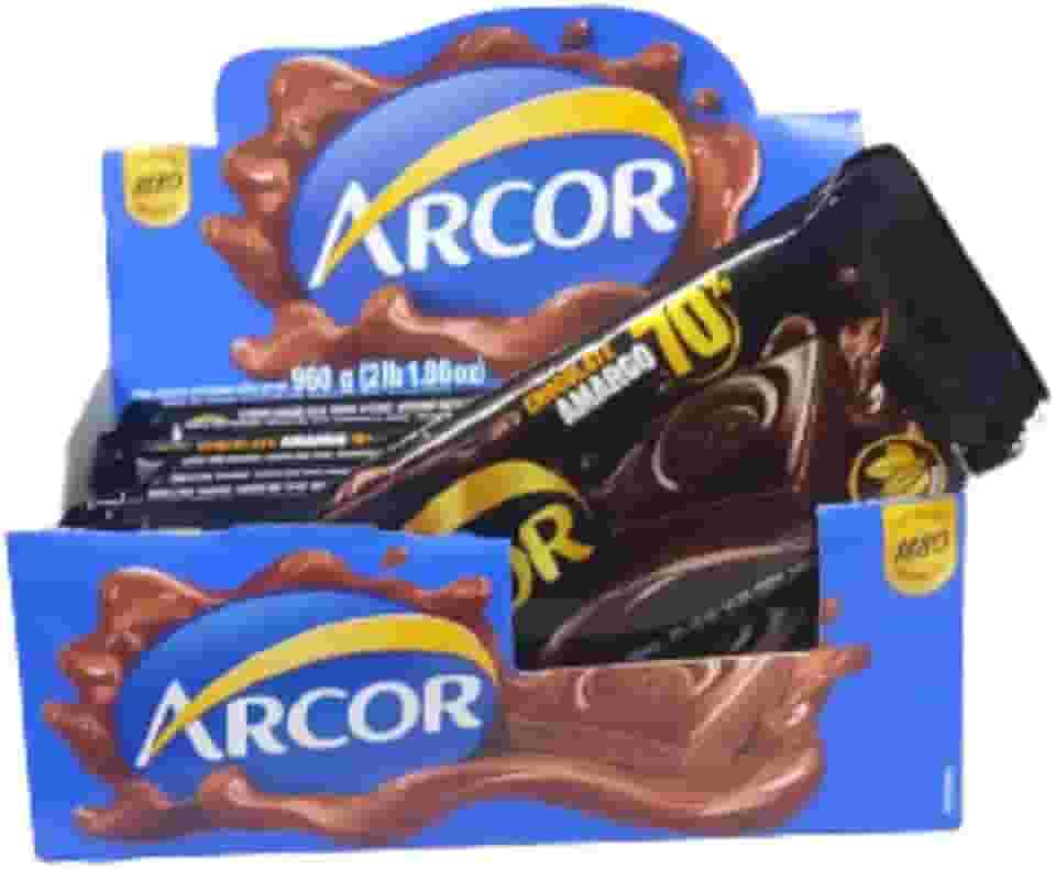 Barra De Chocolate Amargo 70% Cacau - Display 12 Unidades De 80g