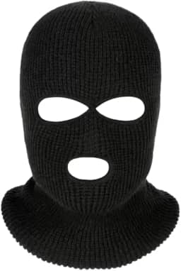 Capuz Ninja Balaclava Preta 3 Furos, para Motoqueiros, Ciclistas