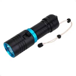 Lanterna Mergulho Profissional Recarregável Portátil Leve A Prova D'água Luzes Submersíveis Mundo Compras