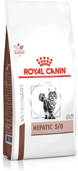 Ração Veterinary Hepatic para Gatos Adultos com Insuficiência Hepática Crônica 1.5kg Royal Canin
