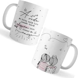 Voar Personalizados, Caneca Xicara Amiga Vida Mais Leve Alguém Chamar de Amiga