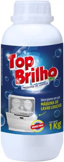 Detergente Para Maquina De Lavar Louça Sabão Em Pó 1kg Top Brilho