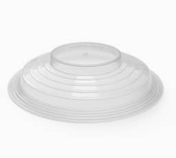Tampa Para Microondas Protetora de Alimentos 25,7 cm Pode Ser Usado Com Prato de Comida Incolor Produzido com Plástico Livre de BPA Reutilizável Premium