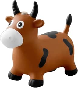 Cavalinho Touro Upa Upa Pula Pula Borracha Som e Luz Presente Crianças