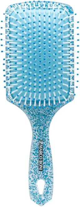Marco Boni, Escova Raquete Nylon Pin Glitter Azul, 7693, Marco Boni, Azul, 1 Unidade.