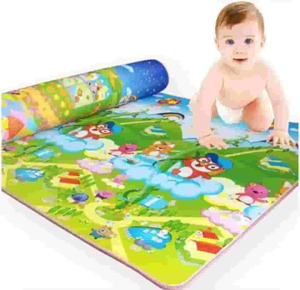 Tatame Infantil Dobrável 120x180cm | Tapete Térmico Educativo para Bebê e Criança | Estampas Coloridas e Portátil