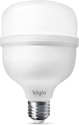 Lâmpada Super Bulbo LED T 30W 6500K Elgin Bivolt Luz Branca Fria