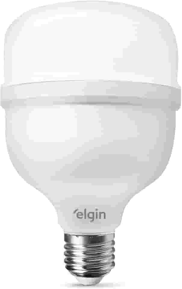 Lâmpada Super Bulbo LED T 30W 6500K Elgin Bivolt Luz Branca Fria