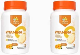 Vitamina C Zinco Selênio com 60 comprimidos Efervescente 1000mg