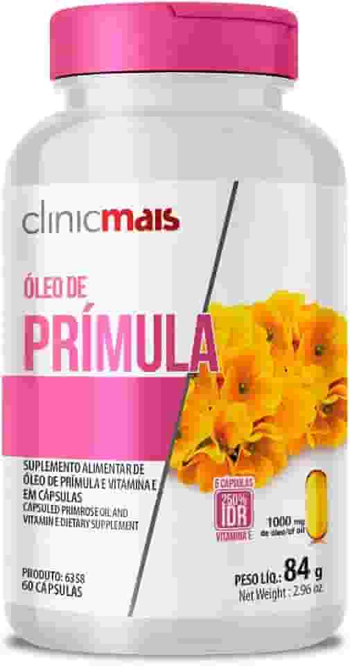 Óleo de Prímula 1000mg Clinic Mais 60 cápsulas