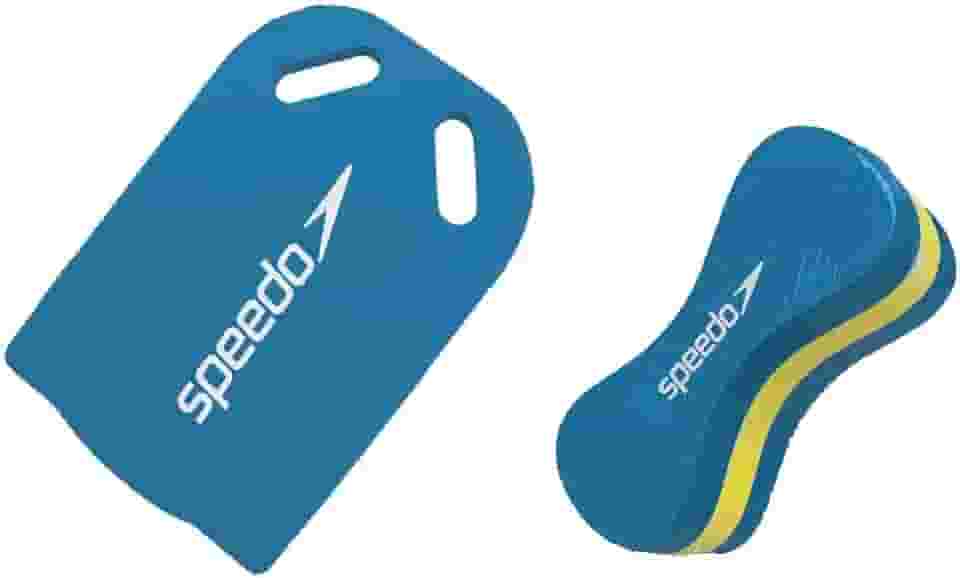 Kit Natação Speedo Prancha e Flutuador Swim Pullbuoy Treinamento e Fortalecimento