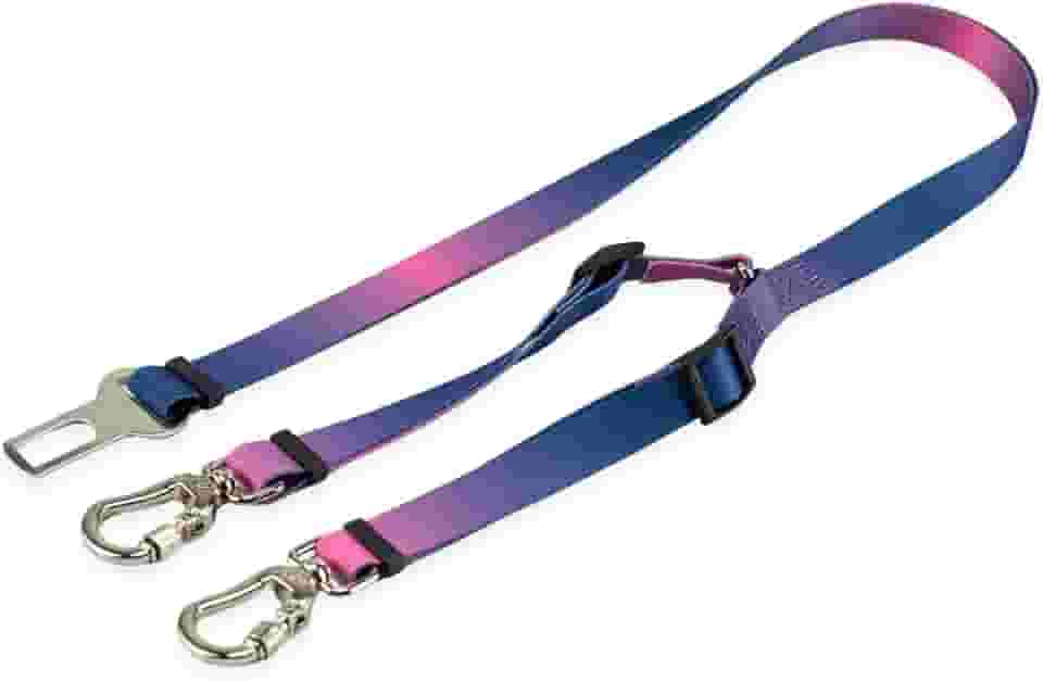 Basic Pet Cinto De Segurança Pet Duplo Universal Cachorro Gato Cães Gatos Carro Coleira Adaptador Ajustável (Lily)