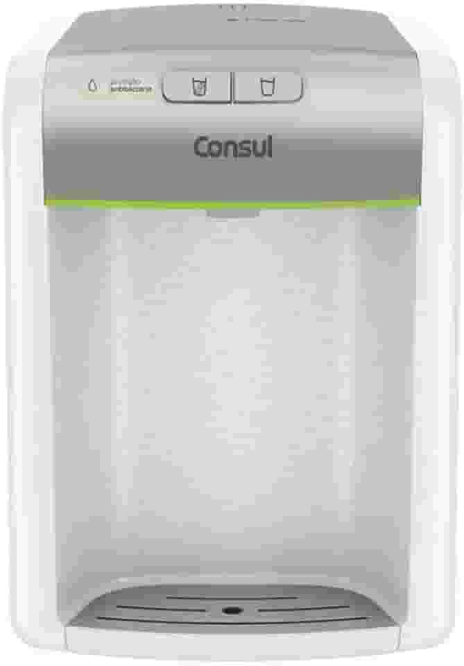 Purificador de água Consul Prata refrigerado, com proteção antibactérias - CPB34AS Bivolt