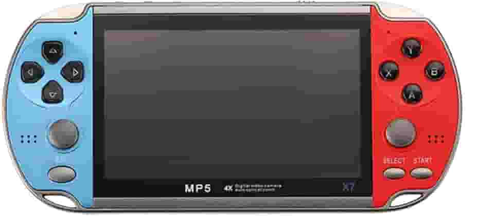 Console de videogame,Console de videogame X7 de 4,3 polegadas Jogres de videogame portáteis Double Rocker 8GB de memória integrada 1000 Games MP5 controlr de jogo Saída de TV