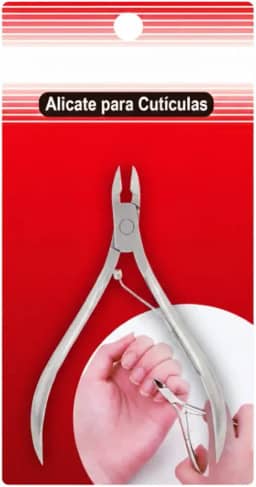 Alicate de Cutículas Profissional, Aço Inoxidável, Cabo Ergonômico para Manicure e Pedicure