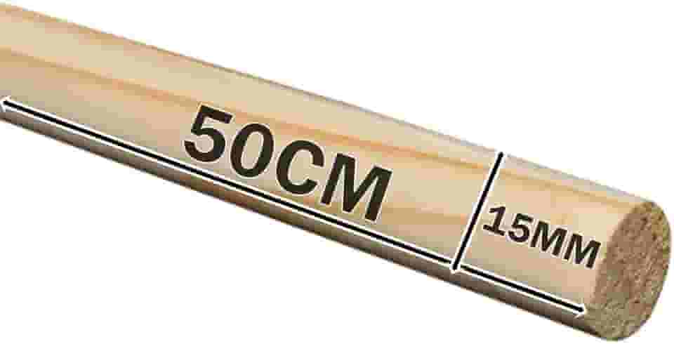 Avuk Pet Combo 10 Poleiro Bastão de Madeira Pinus 50cm para Pássaros, Exercício e Estimulação Mental, Outdoor