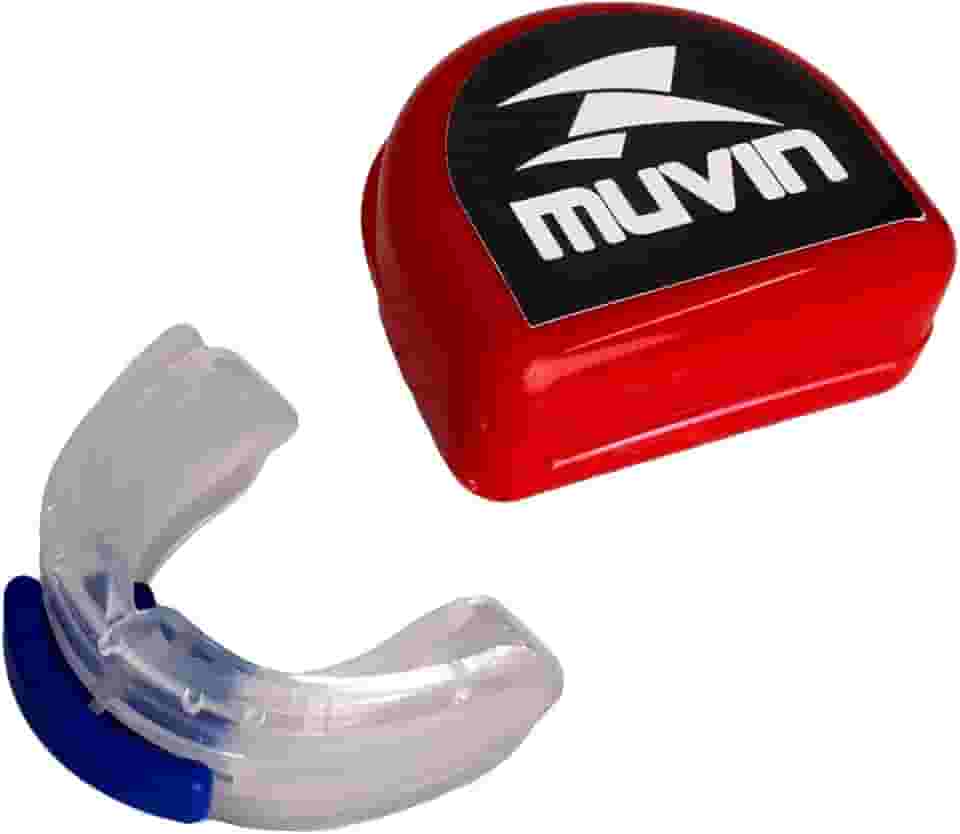 Protetor Bucal Duplo Profissional Muvin – Moldável – Com Estojo – EVA - Proteção - Lutas – Esportes de Contato - Artes Marciais – Boxe – Muay Thai – Jiu Jitsu – Judô – Karate – Taekwondo – Kung Fu