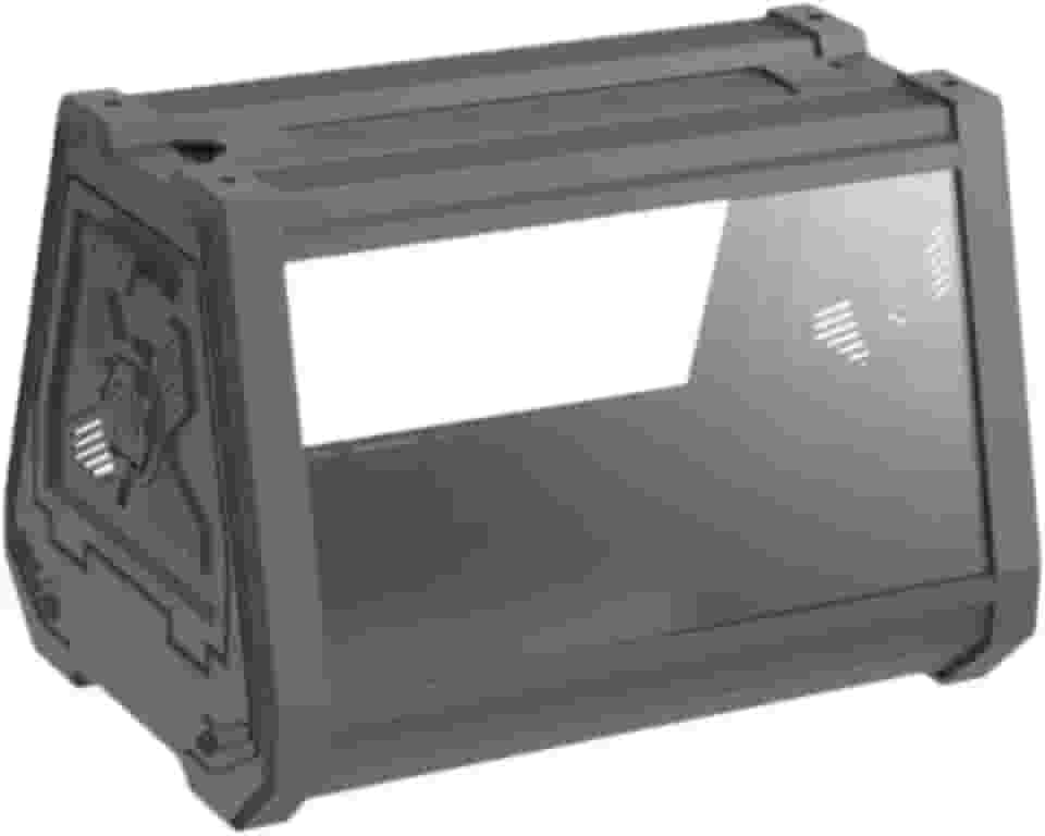 Generic Caixa de alimentação para terrário de répteis, robustez, visão completa de 360 graus, transparente para iguana, leopardo, lagartixa, aranhas, Cinza 35x25.5x22cm