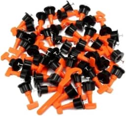 Kit 50 Niveladores Reutilizáveis para Piso de Porcelanato + Chave Aplicadora | Para Espaços de 1,5mm | Espessura 1-17mm