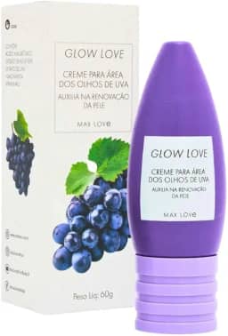 Creme Para Área Dos Olhos De Uva Glow Love - 60G,Max Love