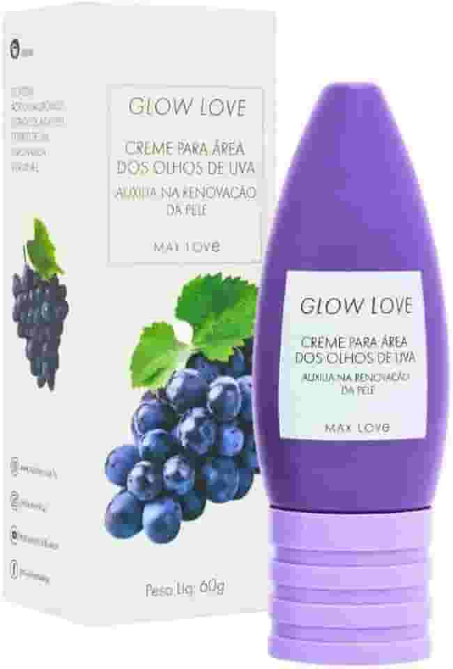Creme Para Área Dos Olhos De Uva Glow Love - 60G,Max Love