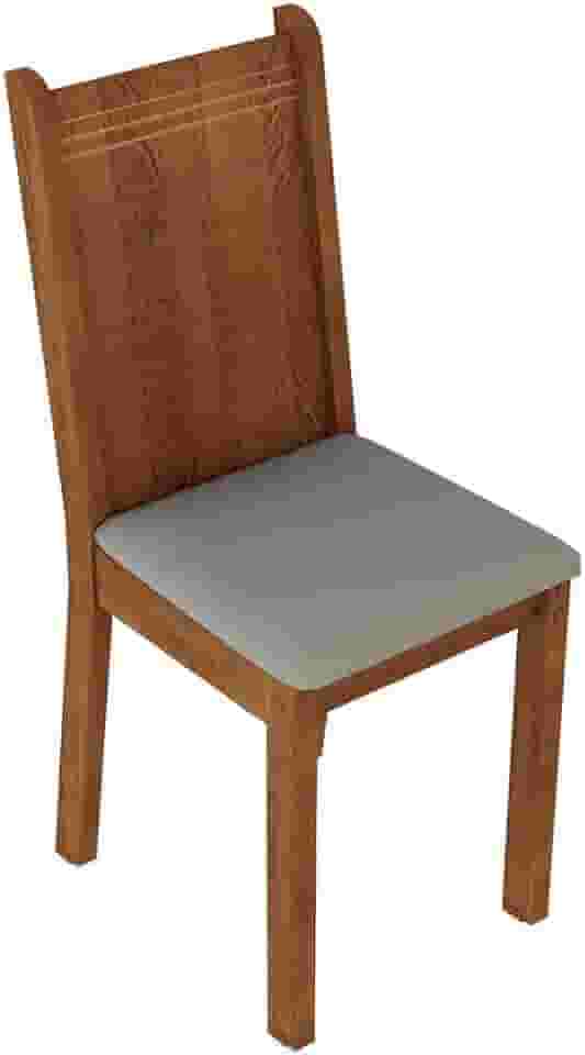 Kit 4 Cadeiras de Jantar 4290 Madesa Rustic/Pérola