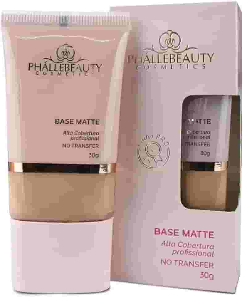 Base Matte Alta Cobertura Phallebeauty Cor 6 30g