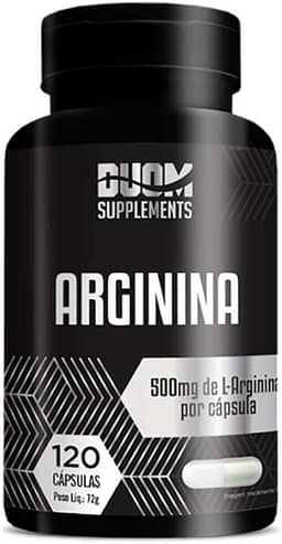 ARGININA L-ARGININA 500MG 120 CÁPSULAS - DUOM