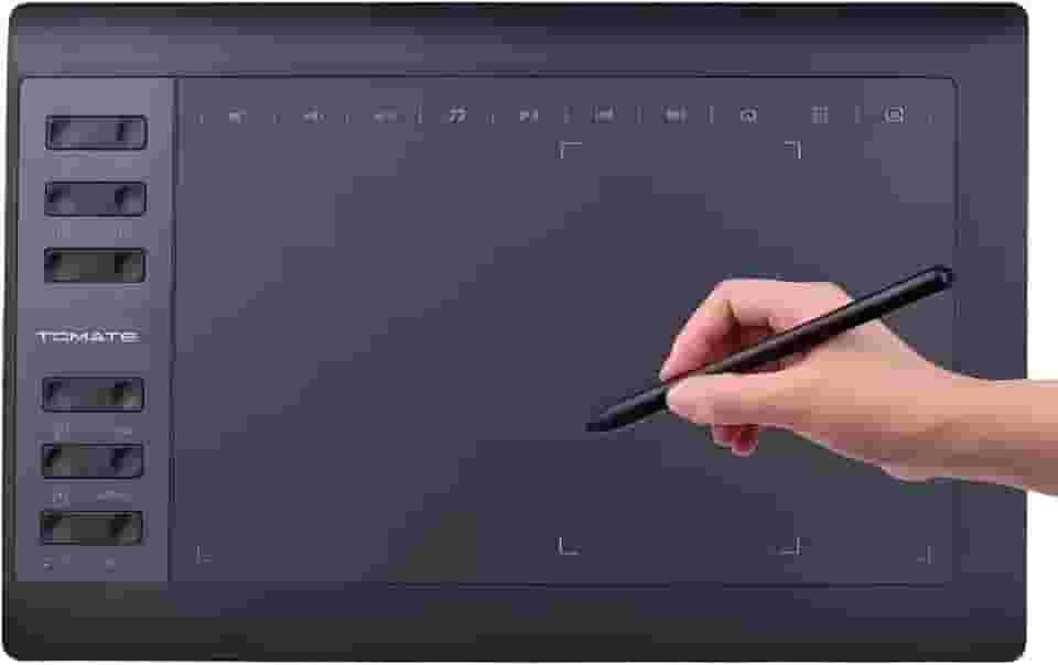 Mesa Digitalizadora Compacta e Portátil com Tela 11,6' 5080 Lpi Alta Resolução e Caneta Sensível ao Toque Compatível com Diversos Softwares Ilustração e Edição para Desenhistas e Designers Gráficos