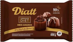 Barra de Chocolate Diet Meio Amargo 500g - Diatt