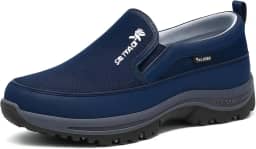 Tênis Casual Masculino para Trilha, Couro Premium, Cano Baixo, Solado Outdoor, Confortável, Estilo Oxford, Todas as Estações