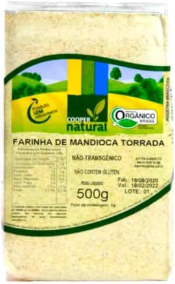 Farinha de Mandioca Torrada Orgânica Coopernatural 500g