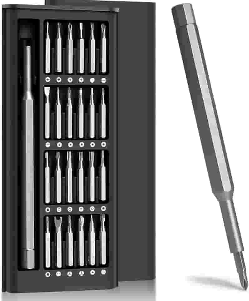 Kit Chave de Fenda de Precisão 24 em 1 com Estojo Magnético – Ferramentas Profissionais para Reparo de Celulares, Notebooks, Relógios e Eletrônicos em Geral