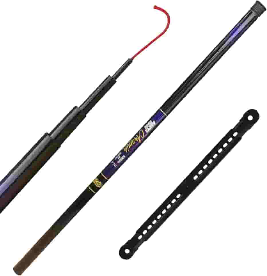 Vara Telescópica Lisa 2,70m Enrolador + Capa Proteção